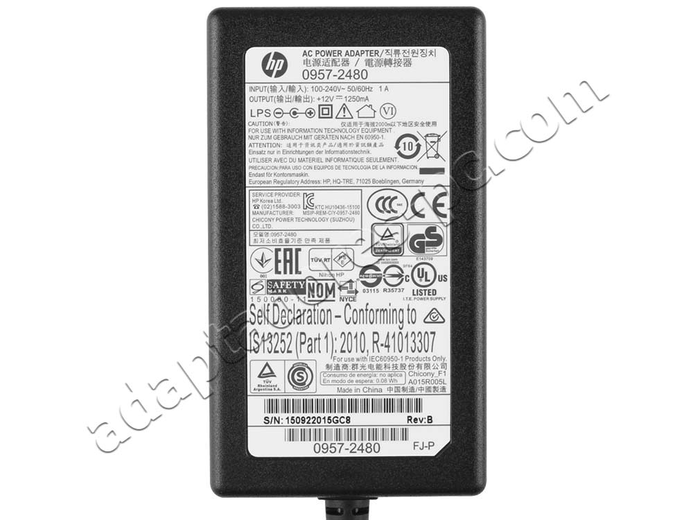 Original 40W AC Adaptador Cargador HP Scanjet G2710 G3010 G3110
