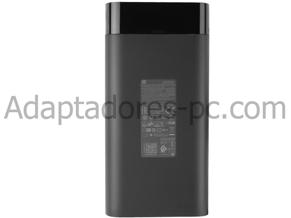 Original 200W HP Pavilion Gaming 16-a0008ns 16-a0061tx AC Adaptador Cargador
