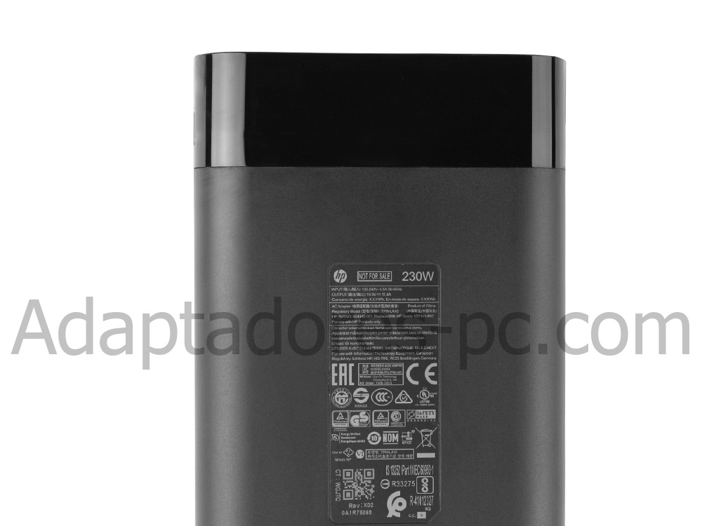 Adaptador Cargador Original HP OMEN 17-w101ns X9W97EA 230W + Cable