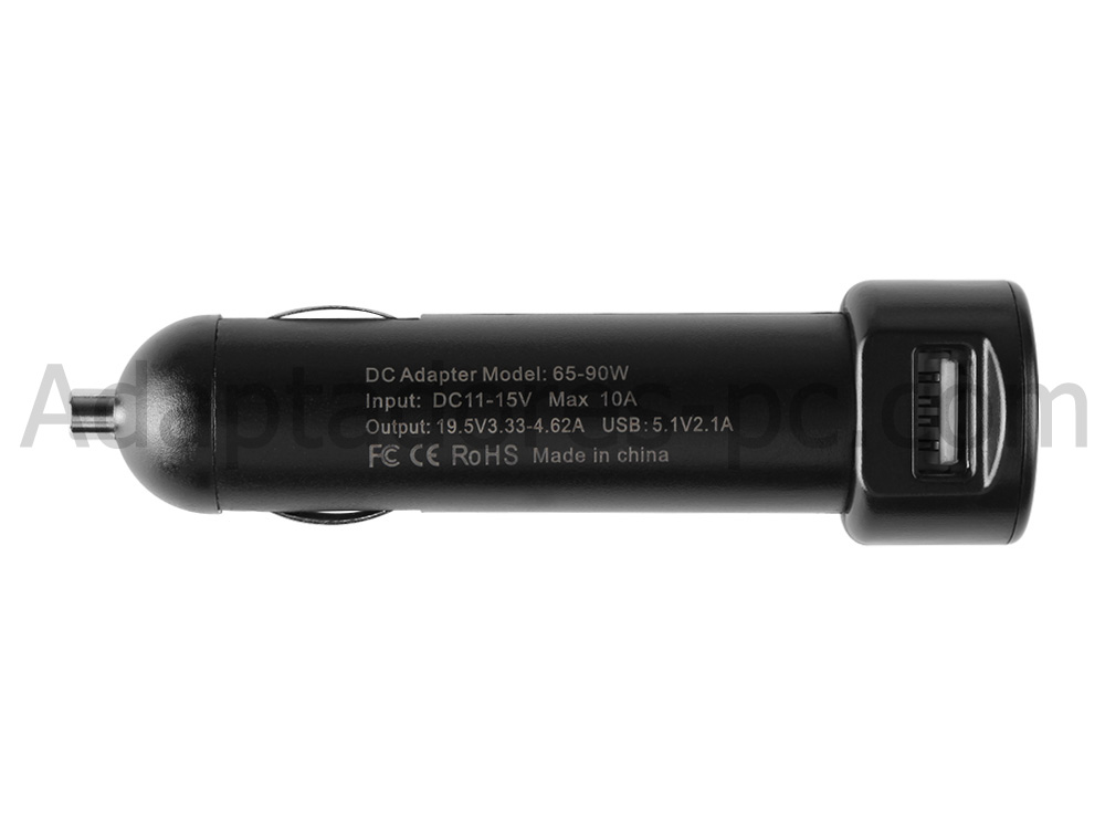 45W Cargador de Coche HP 15-r101nl 15-r102nl 15-r103nl