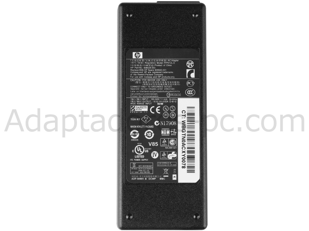 Original 90W HP Notebook 15-bw023ns 2CR71EA Adaptador Cargador + Cable