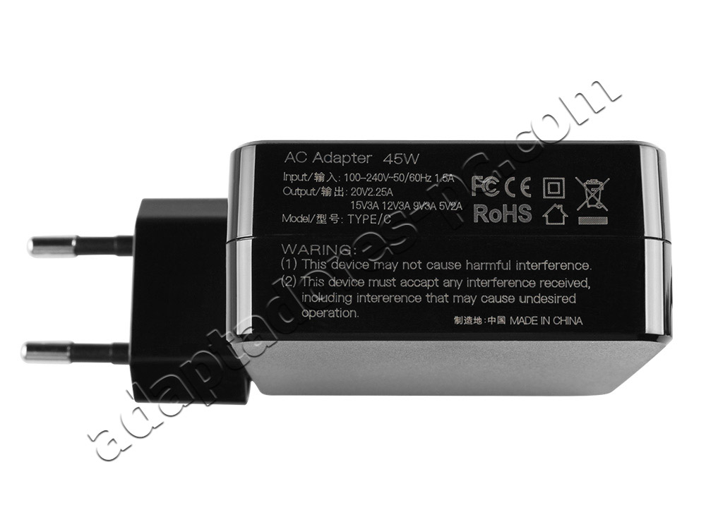 45W USB-C HP EliteBook 840 G6 6XD49EA AC Adaptador Cargador