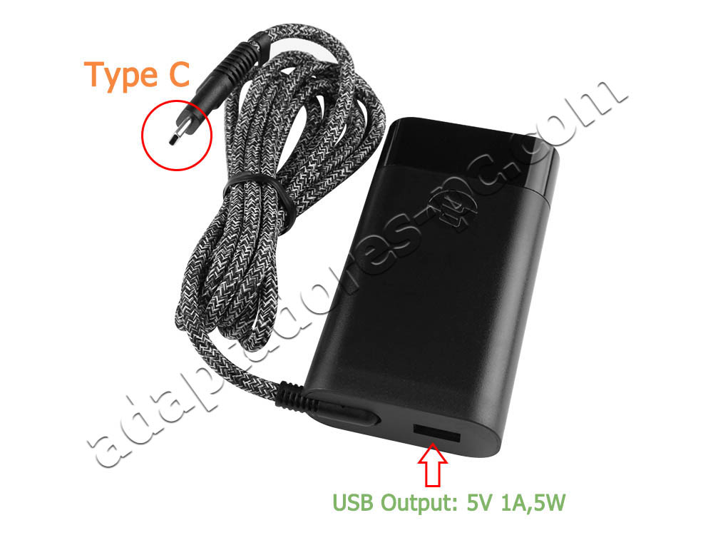 65W USB-C HP ProBook 650 G4 3ZF94EA Adaptador Cargador