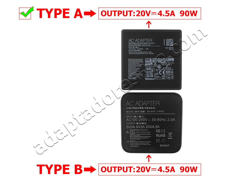 90W USB-C HP Spectre x360 13-ae004na 2QF93EA AC Adaptador Cargador