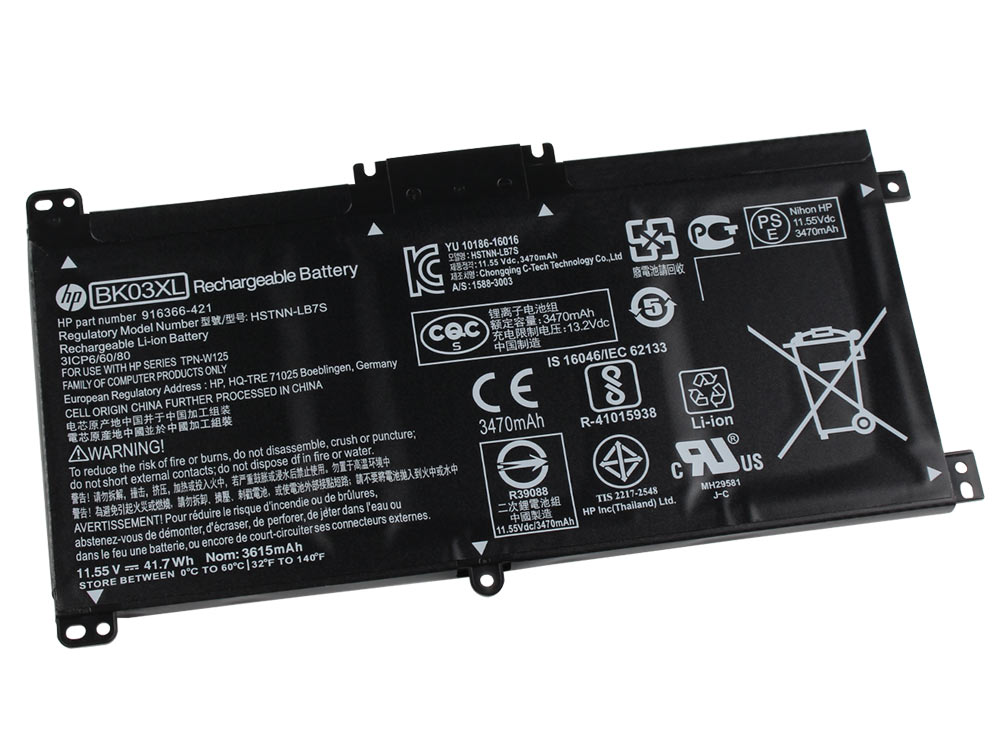 Original 41.7Wh Batería HP Pavilion x360 14-ba003nl 14-ba036tx