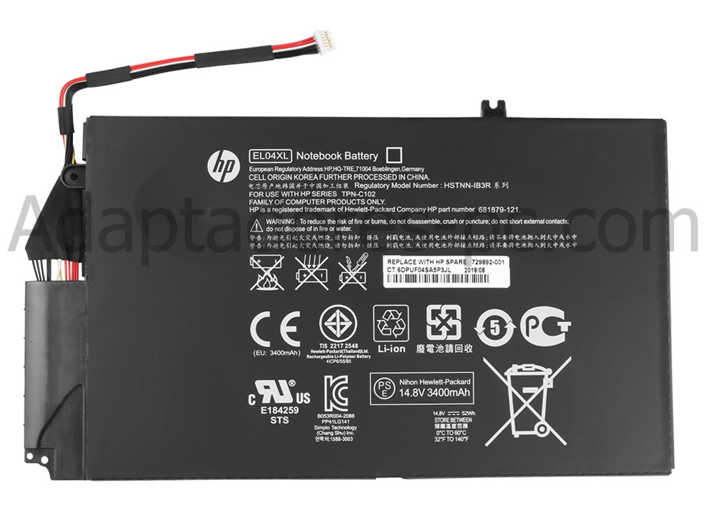 Batería Original HP Envy 4-1030us 52Whr