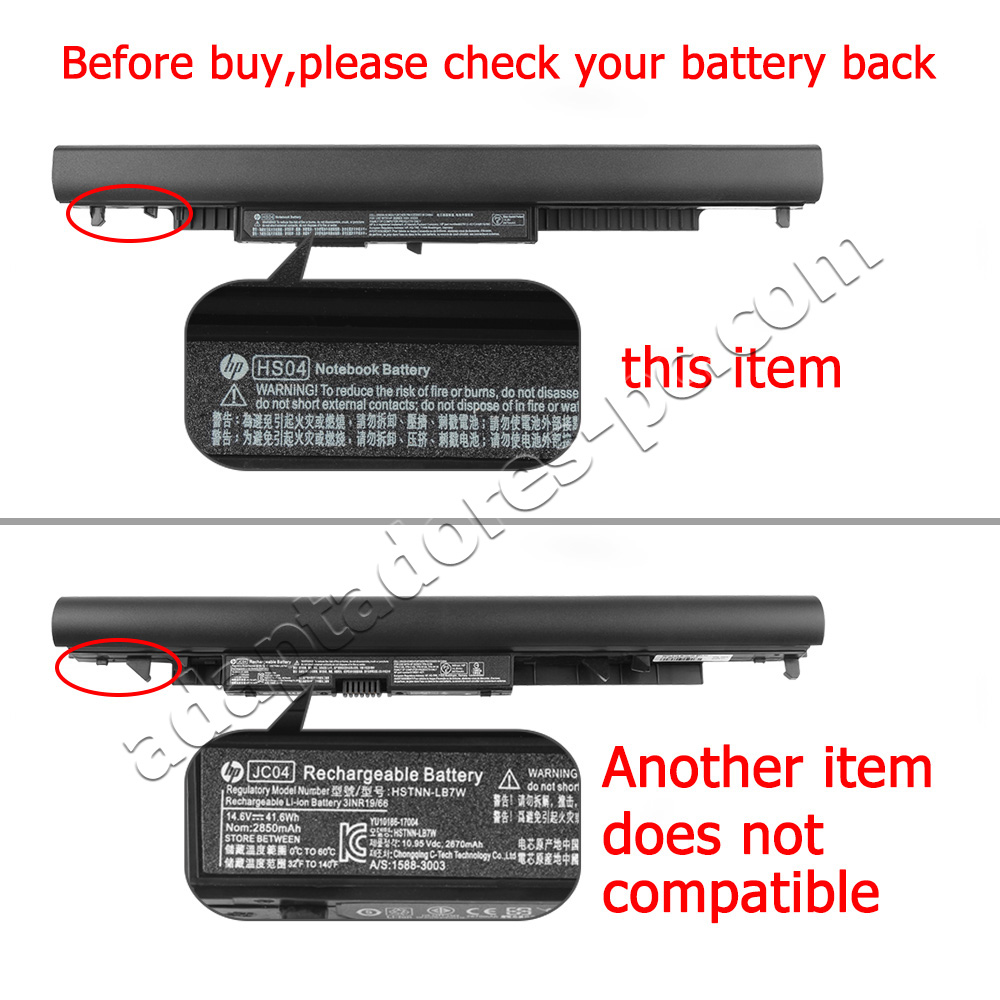 41Whr Original Batería HP 15-ac082tu 15-ac083tx 15-ac084tu