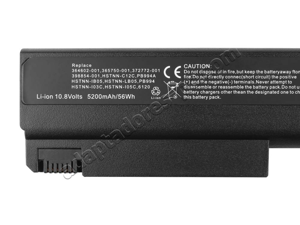 5200mAh 56Wh Batería HP 360483-001 360483-003