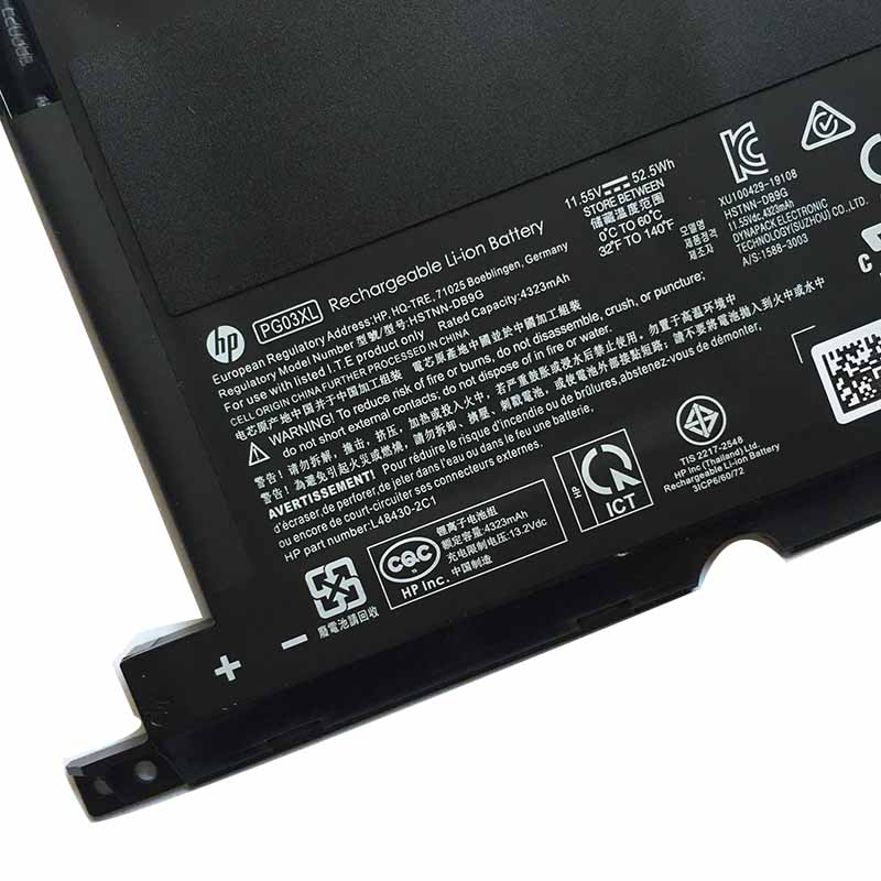 Original Batería HP Pavilion 15-dk0002la 15-dk0300ng 15-dk0016no 4523mAh 52.5Wh