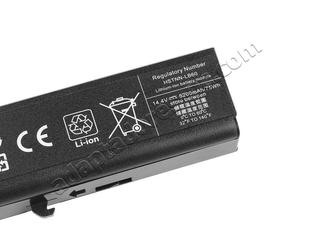 5200mAh 73Wh Batería HP 493976-001