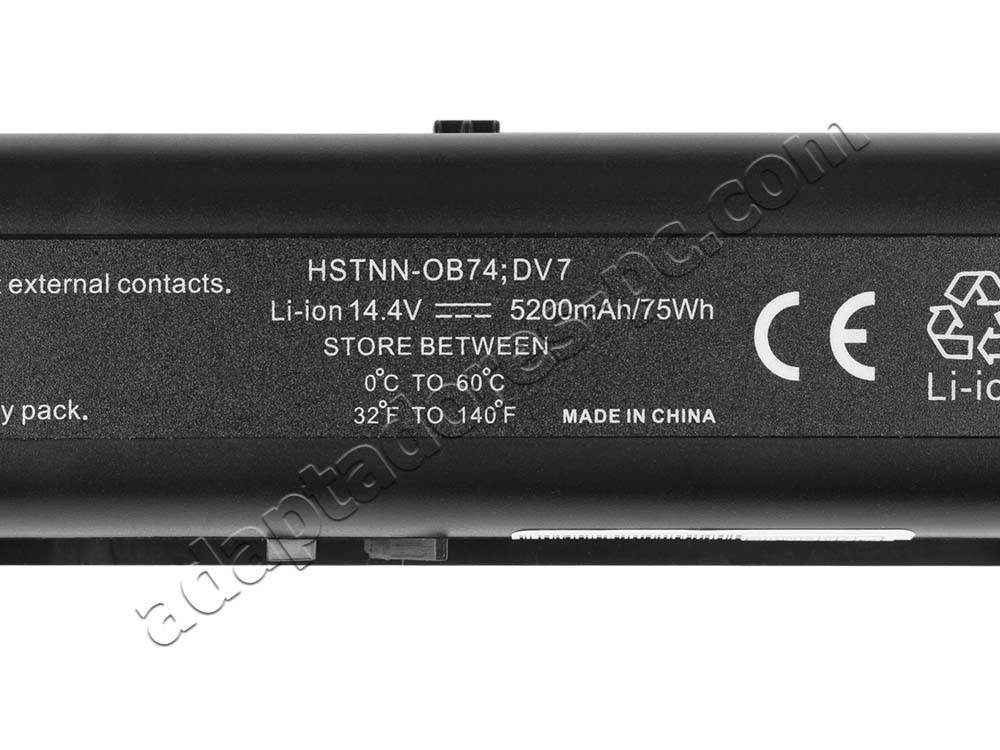 5200mAh 75Wh Batería HP HSTNN-Q35C HSTNN-Q38C