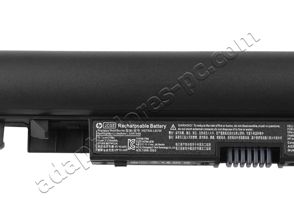 Original Batería HP 15-bs021ns 15-bs545tu 2850mAh 31Wh