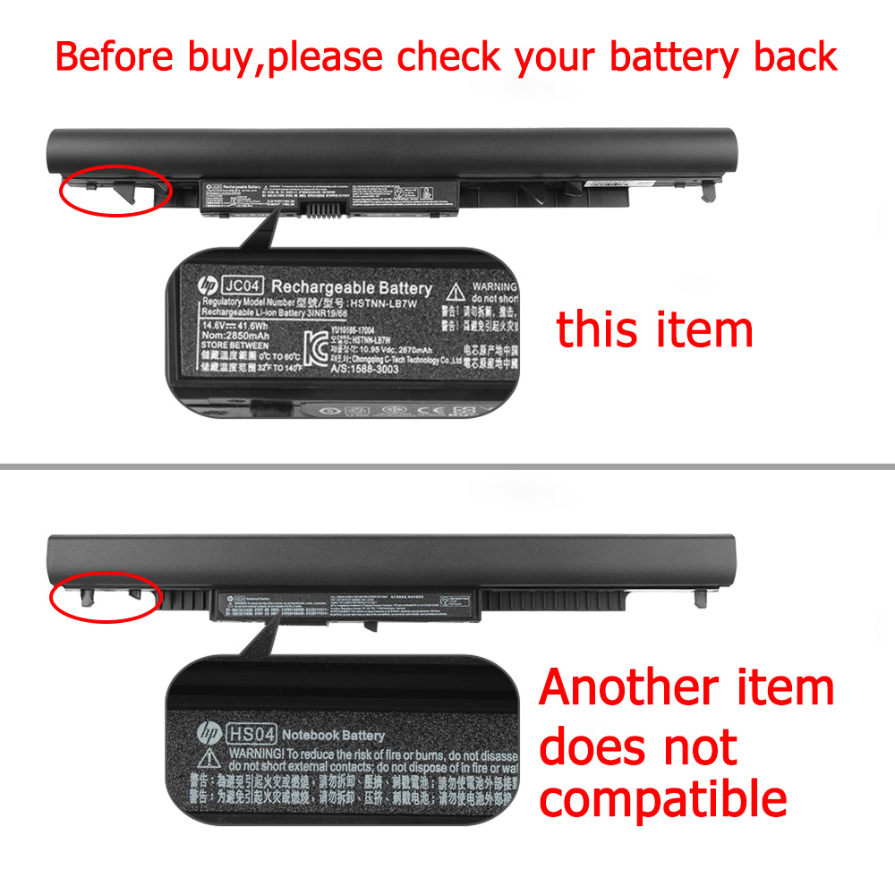 Original Batería HP JC03 JC04 2850mAh 41.6Wh