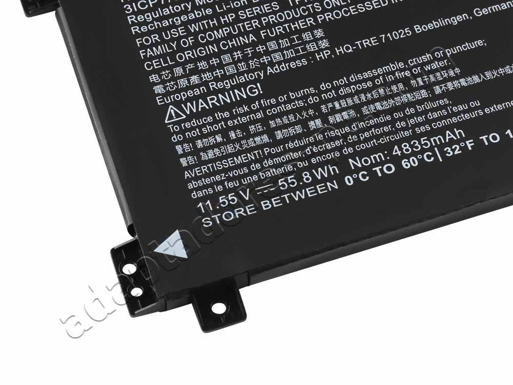 Original Batería HP Envy x360 15-CN0002LA 4500mAh 52.54Wh