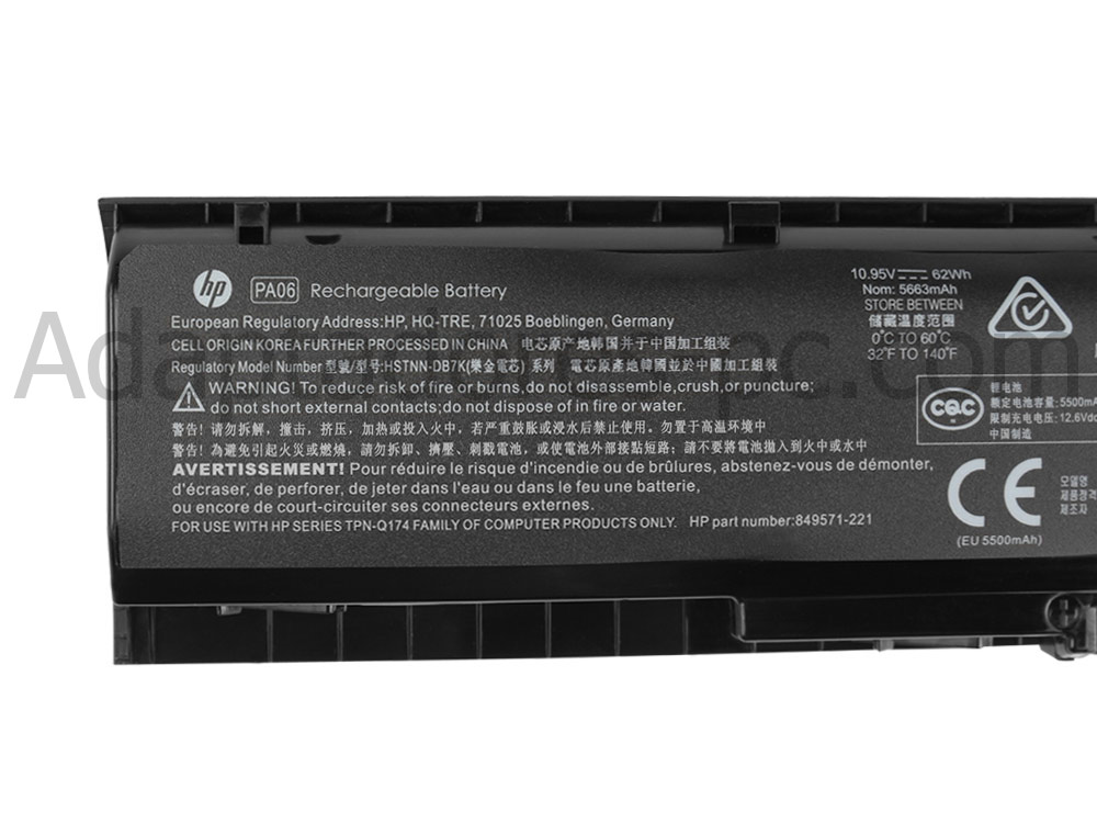 Original 62Wh Batería HP Pavilion 17-ab036nz 17-ab004ns
