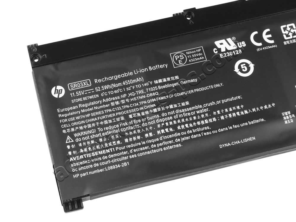 Original Batería HP TPN-C133 TPN-C134 TPN-Q194 4550mAh 52.5Wh