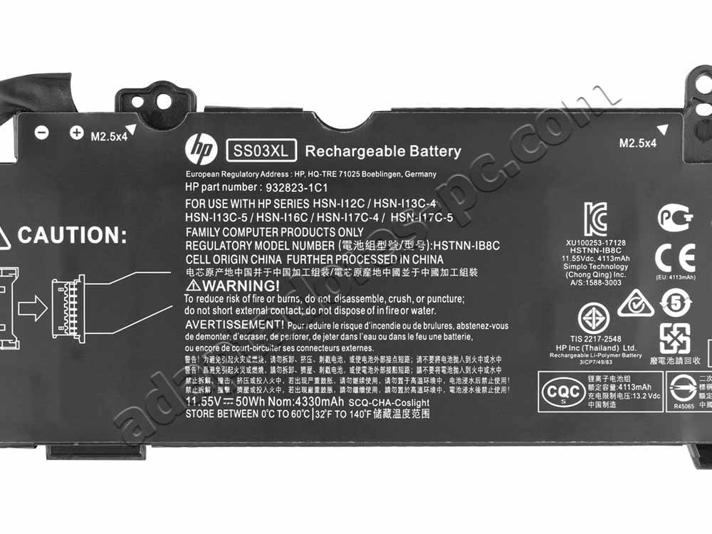 Original Batería HP EliteBook 840 G6 Healthcare Edition 4330mAh 50Wh