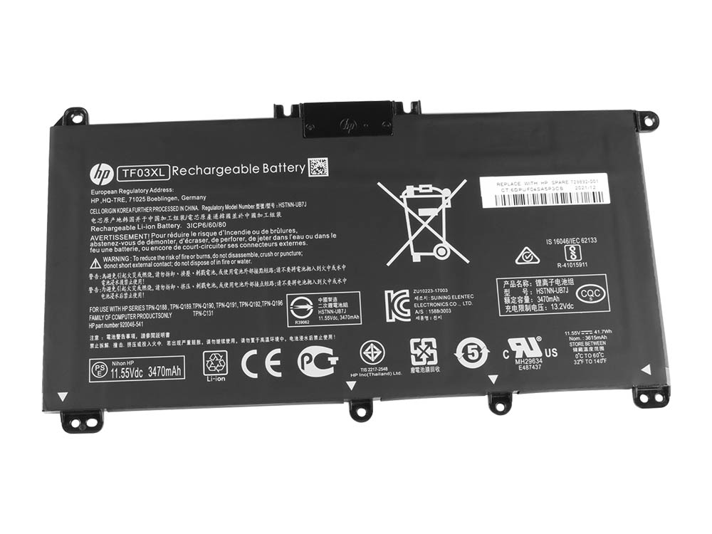 Original 41.9Wh Batería HP Pavilion 15-cc009nl 15-cc076sa