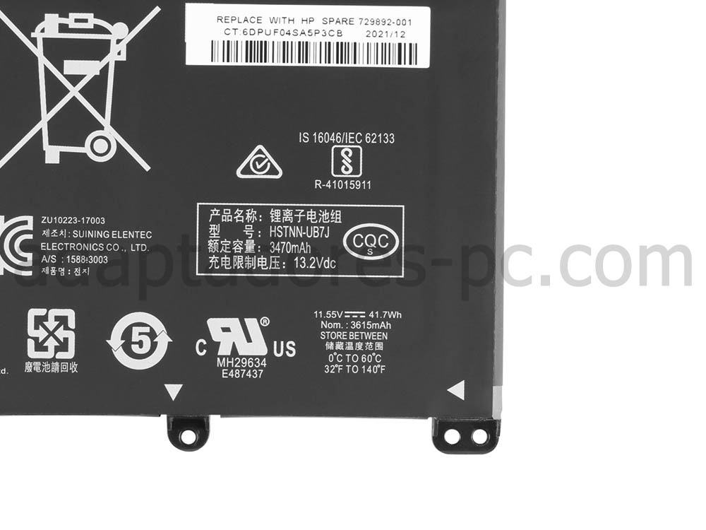Original 41.9Wh Batería HP Pavilion 15-cc009nl 15-cc076sa