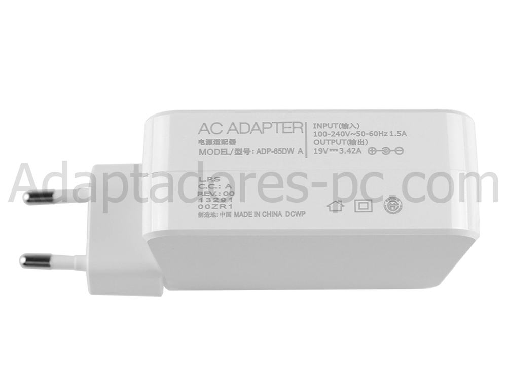 65W Huawei HW-190340E00 AC Adaptador Cargador