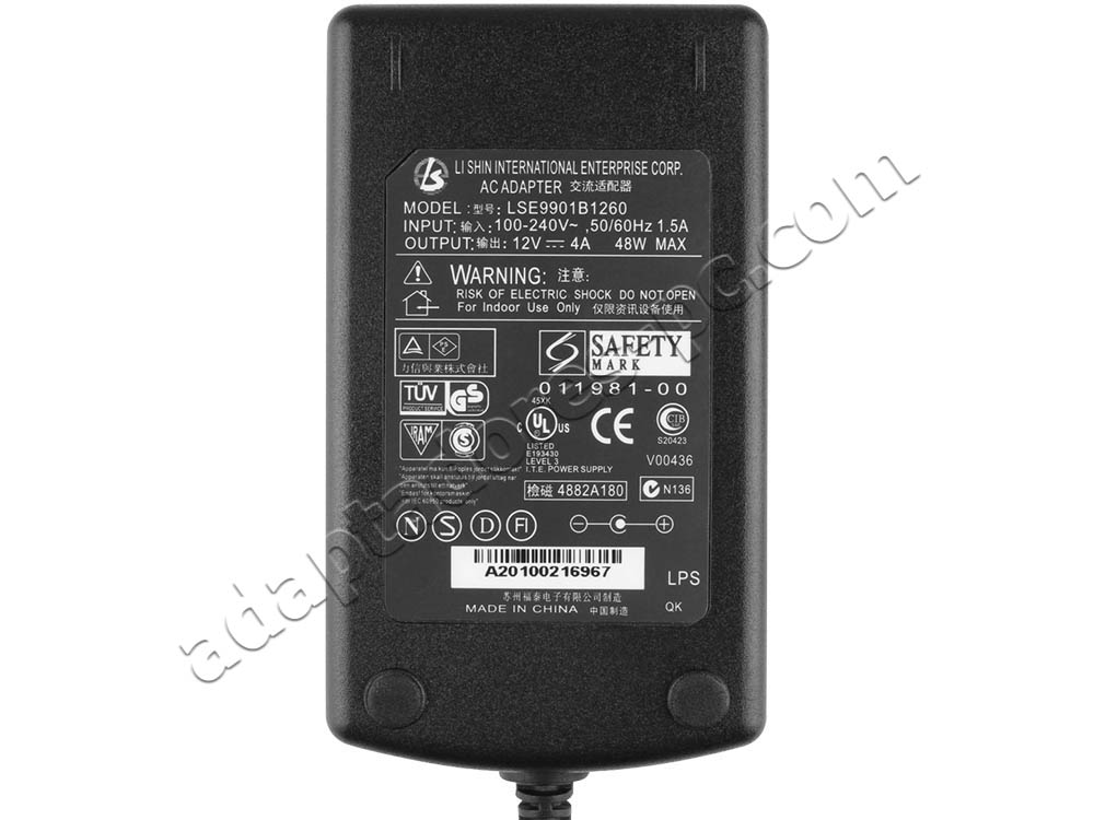 50W Original AC Adaptador Cargador HP t5145 t5325 Thin Client