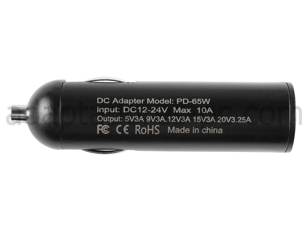 65W USB-C HP Chromebook 15-de0000nf 15-de0996nf DC Coche Cargador