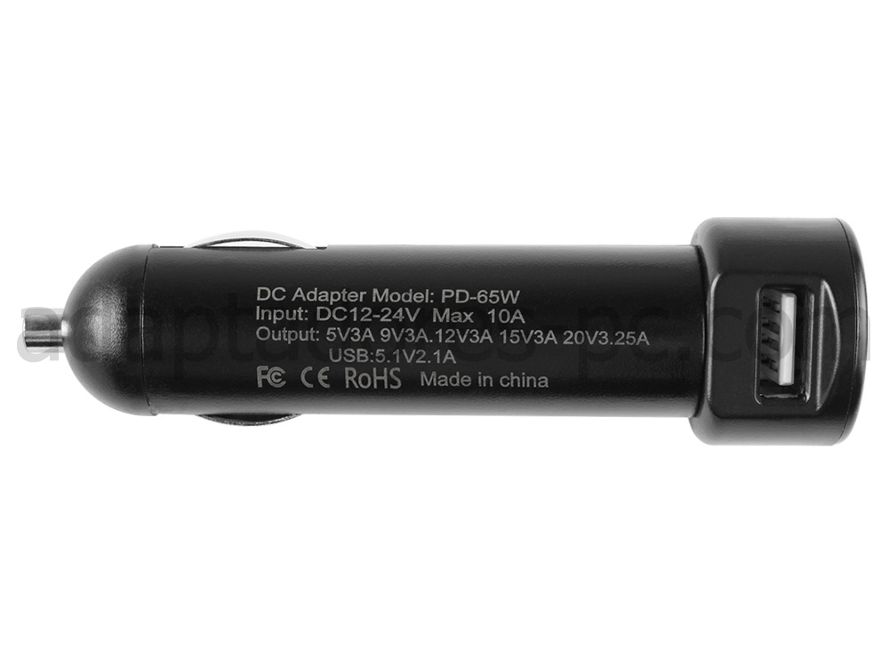 65W USB-C MSI Summit E16 Flip A11UCT DC Coche Cargador