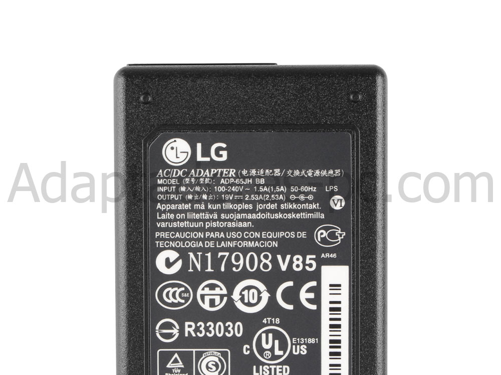 50W Cargador LG PH550-NA E2242C LCAP45 AC Adaptador