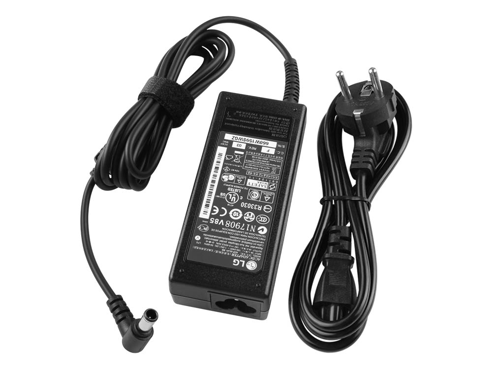 65W AC Adaptador Cargador LG personal tv mt35s 24mt35s
