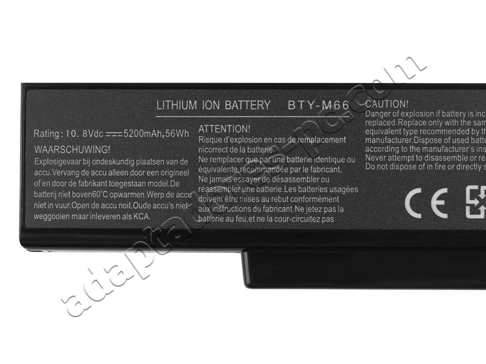 4800mAh Batería Clevo 6-87-M76SS-4U5