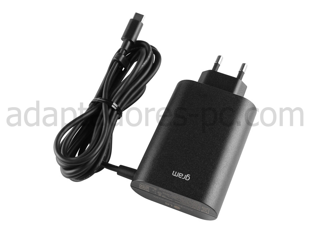 Original 65W USB-C Cargador LG Gram 1 4Z90P-K. ARW3U1 AC Adaptador