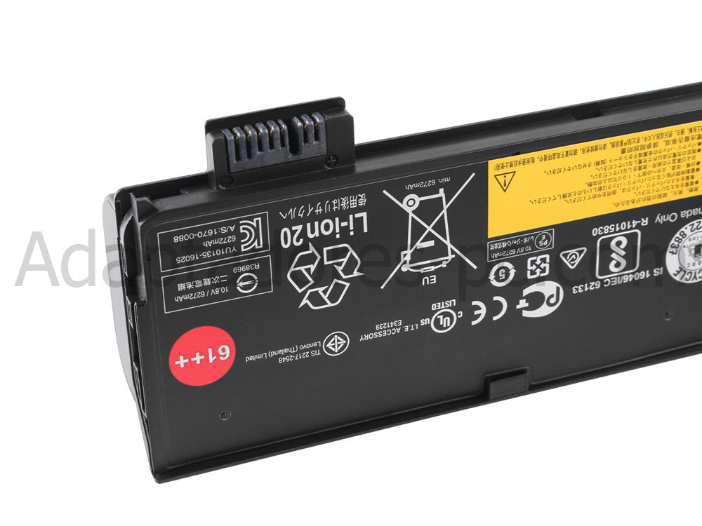 Original 6600mAh 72Wh Batería Lenovo ThinkPad T480 20L6