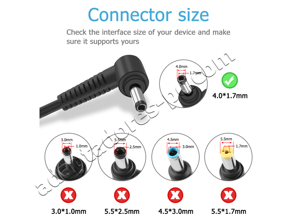 45W Original Adaptador Cargador Lenovo IdeaPad 310S-11IAP