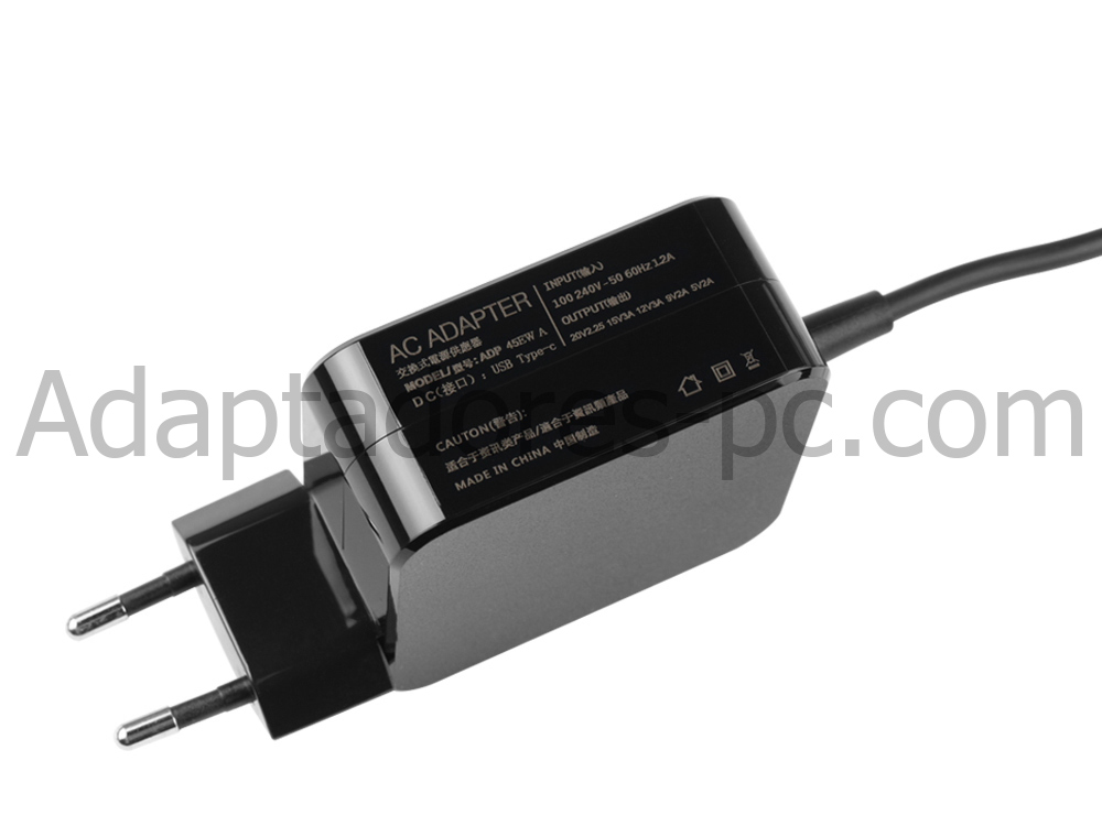 45W Lenovo 4X20E75135 USB-C AC Adaptador Cargador