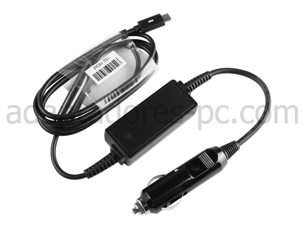 20V 3.25A 65W USB-C Type-C Coche Cargador DC Adaptador