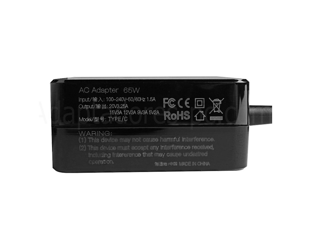 65W USB-C Cargador Lenovo ThinkPad E14 Gen 5 21JK0009SP AC Adaptador