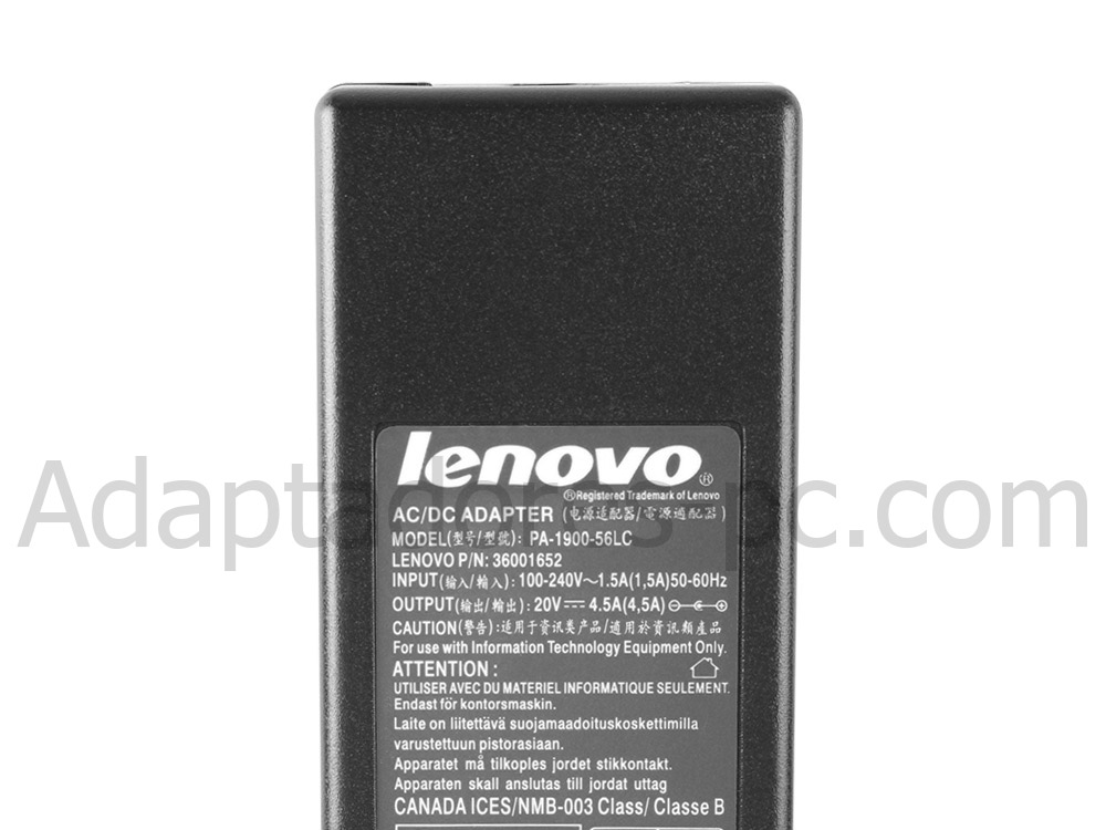 Original 90W AC Adaptador Cargador Lenovo IdeaPad Z500 Touch 59372437