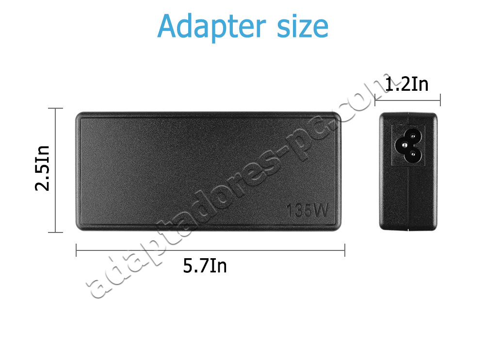 Original 135W Cargador Lenovo ThinkPad Universal Thunderbolt 4 Dock 40B00135AR AC Adaptador