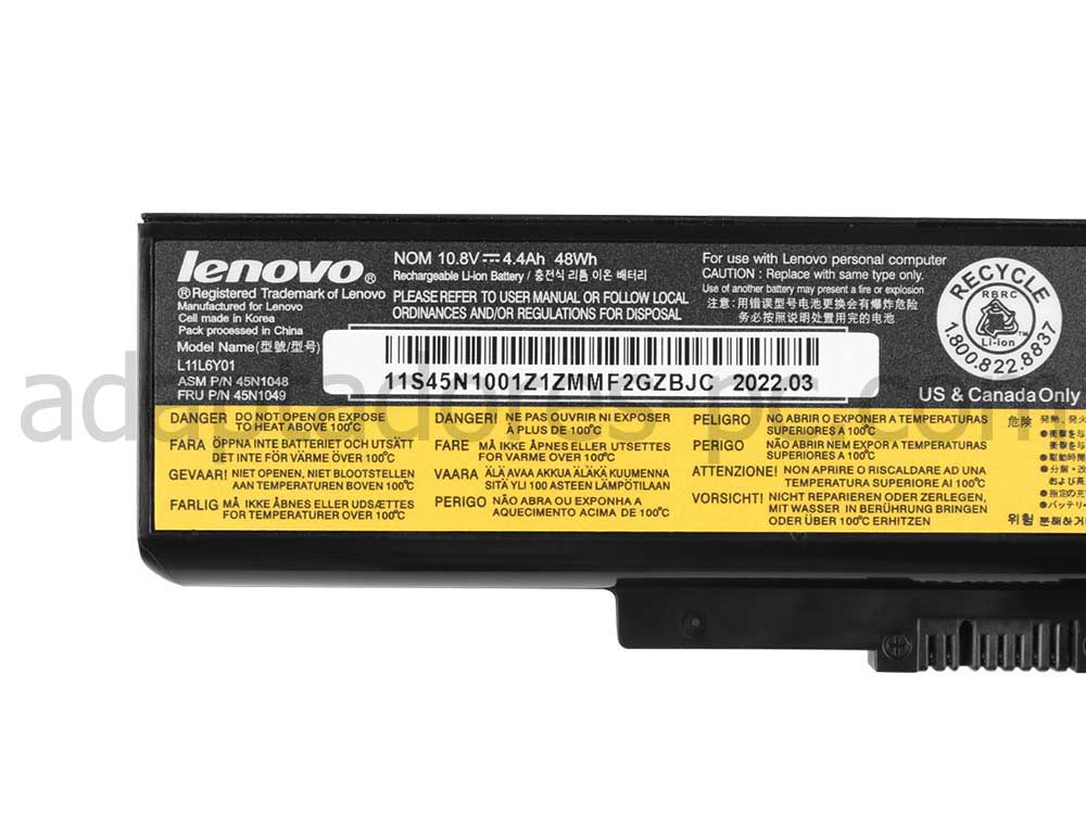 Original Batería Lenovo B590 3761 4400mAh 48Wh