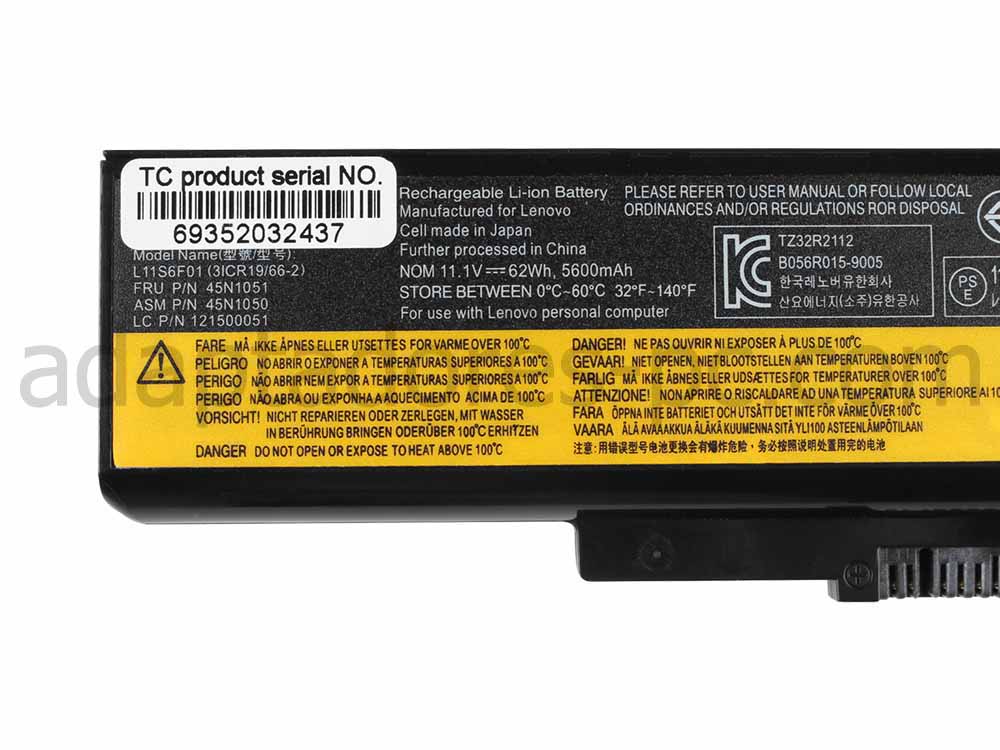 Original 5600mAh Lenovo B590 6274 Batería