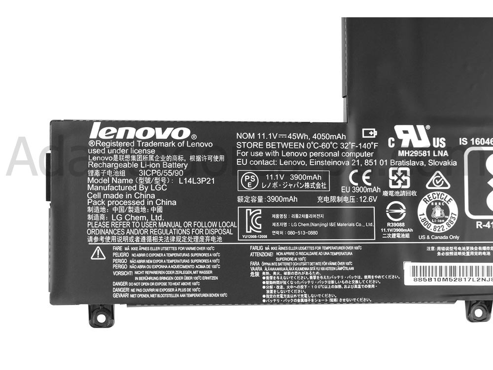 Original 45Whr Batería Lenovo Yoga 500 14 15