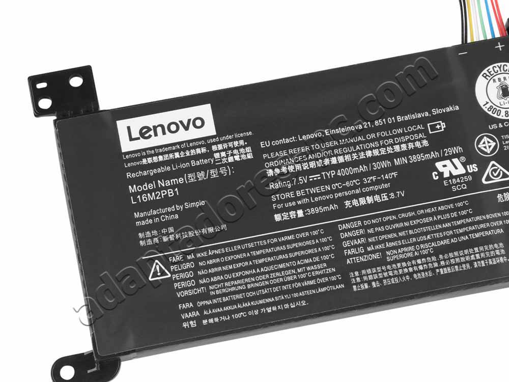 Original Batería Lenovo V15-IIL 82C5 30Wh 4030mAh