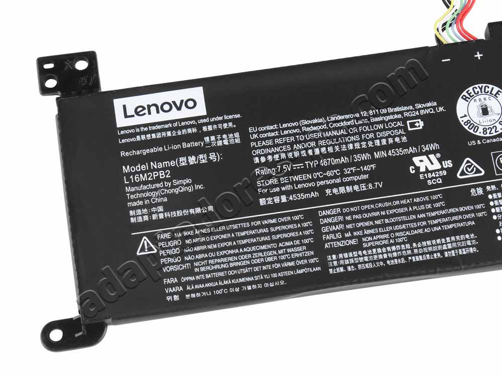Original Batería Lenovo Ideapad 330-15IKB Touch 35Wh 4610mAh