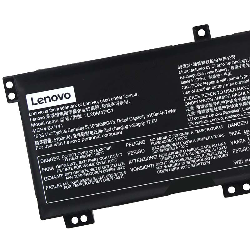 Original Batería Lenovo Legion 5 15ACH6H 82JU0140SP 5210mAh 80Wh