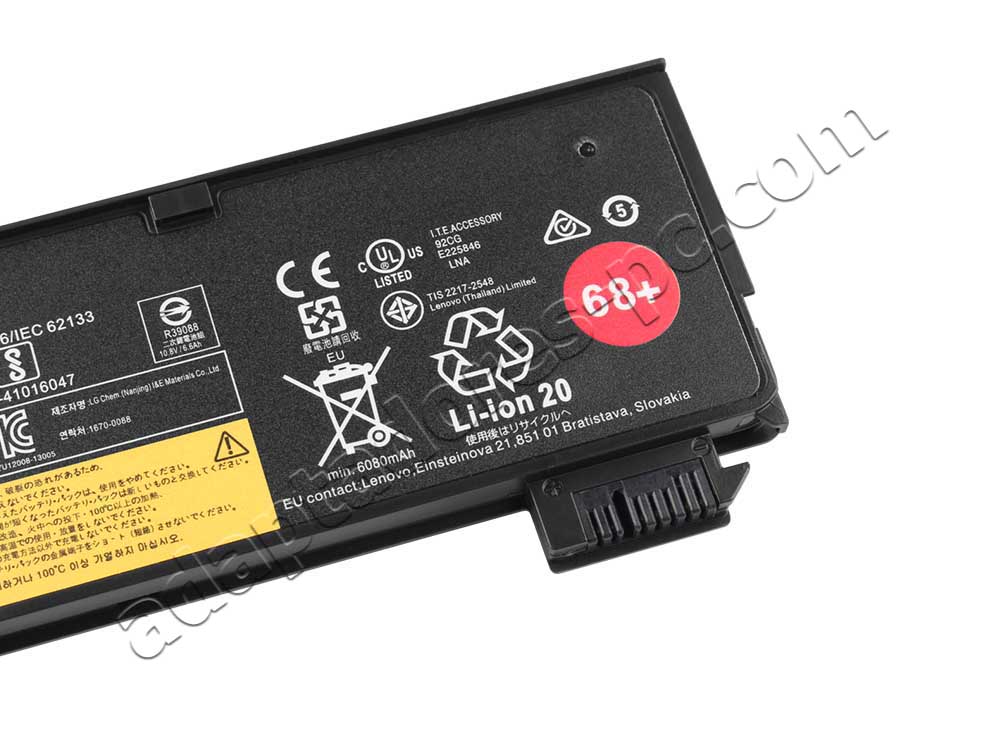 Original Batería Lenovo ThinkPad L470 20J4 20J5 6600mAh 72Wh