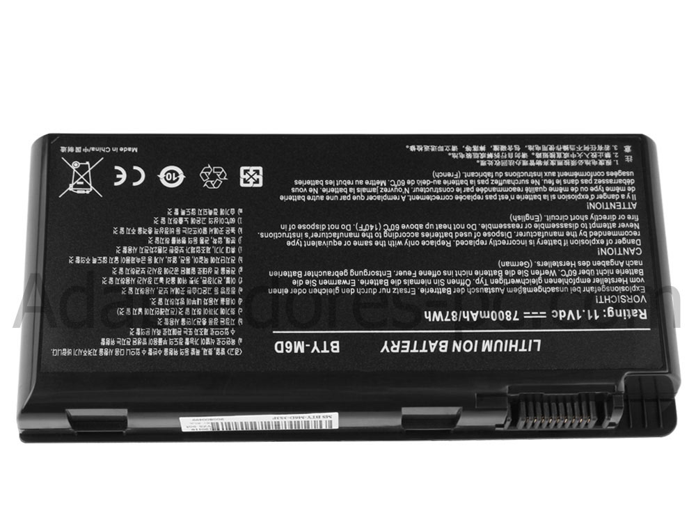 Original 7800mAh MSI GT70 2OC-031TR GT70 2OD Batería