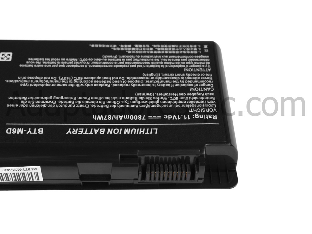 Original 7800mAh MSI GT70 2OC-031TR GT70 2OD Batería
