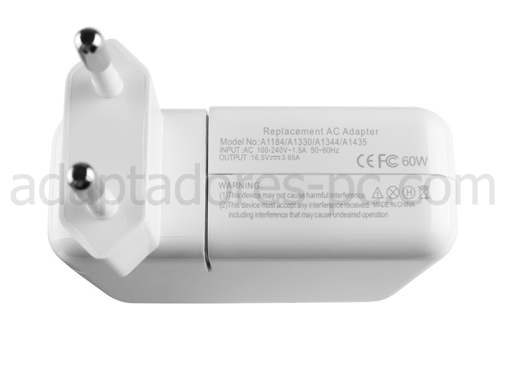 60W Adaptador Cargador Apple MagSafe 1 MC461CI/A