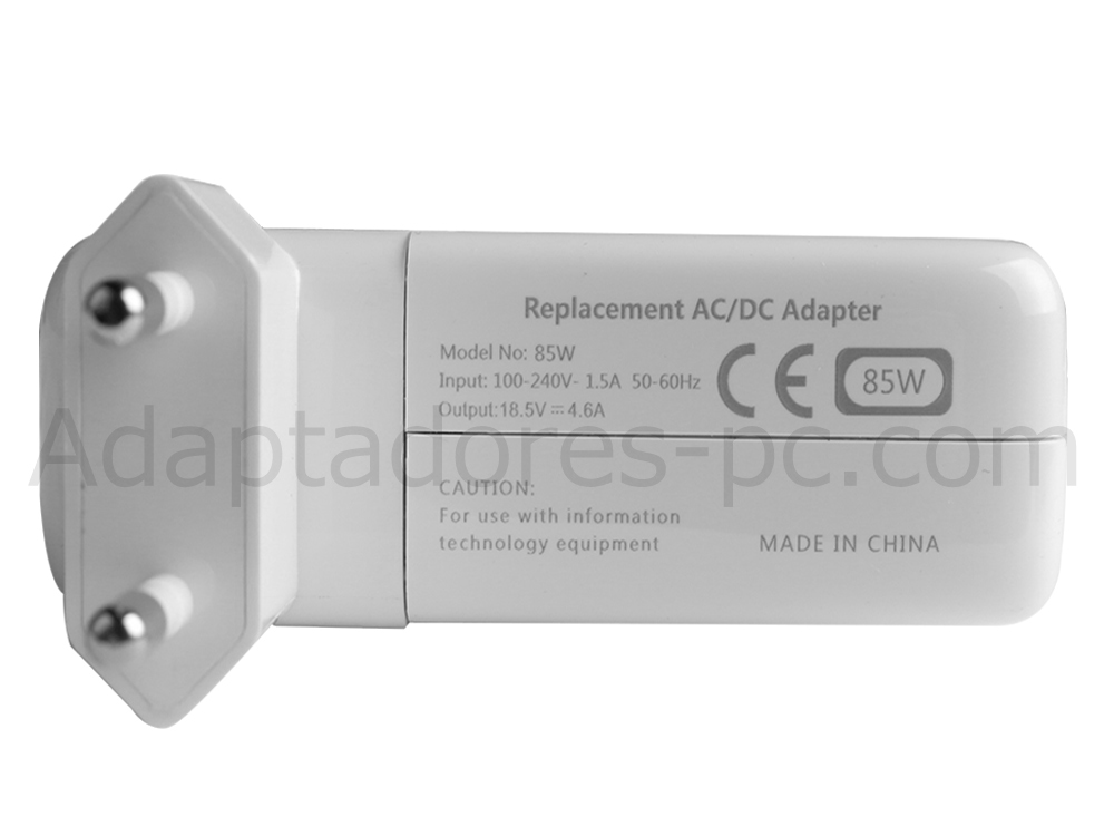 85W AC Adaptador Cargador para Apple MacBook Pro 15.4 2.66GHz MB985FN/A