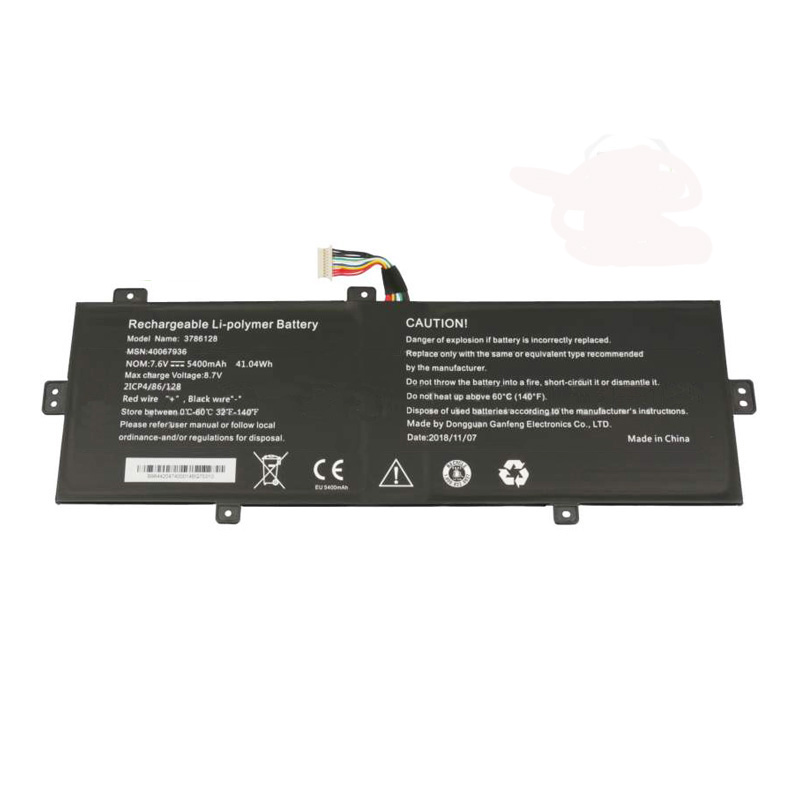 Batería Medion B9844204740001 5400mAh 41.04Wh